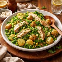Cooking Light Potato Chicken and Fresh Pea Salad