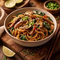 Cool California Sesame Shiitake Noodles