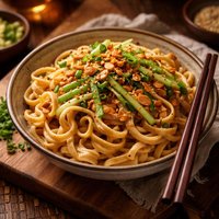 Cool Chinese Noodle in Peanut Sauce