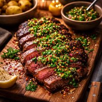 Cool Jazz and Hot to Trot South American Chimichurri Steak