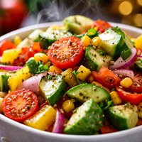 Cool Summer Veggie Salad