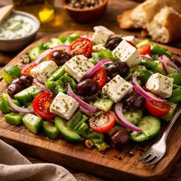 Copy Cat Greek Salad from the Corner Greek Deli