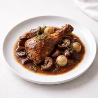 Coq Au Vin Chicken Braised in Red Wine