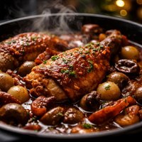 Coq Au Vin Chicken with Wine