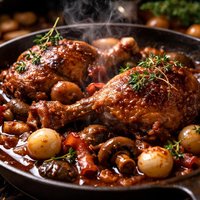 Coq Au Vin with a Difference
