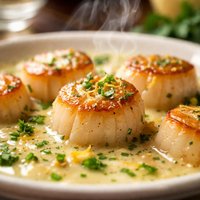 Coquille St Jacques Scallops with Beurre Blanc