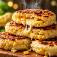 Corn and Cheese Griddle Cakes Arepas