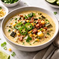 Corn and Poblano Chowder