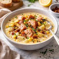 Corn and Salmon Chowder
