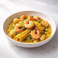 Corn and Shrimp Pot
