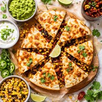 Corn and Sun Dried Tomato Quesadilla