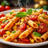 Corn and Tomato French Pasta