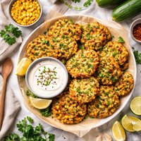 Corn and Zucchini Fritters