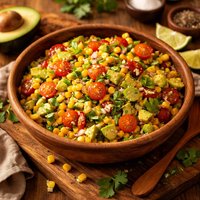 Corn Avocado and Tomato Salad
