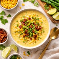 Corn Bisque with Green Onions