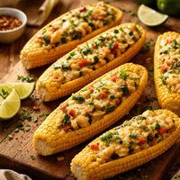 Corn Boats with Zucchini and Pepper Jack Cheese