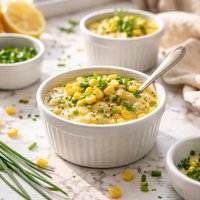 Corn Chive Pudding