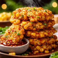 Corn Fritters with Sweet Chili Sauce