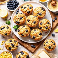 Corn N Blueberry Muffins