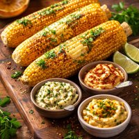 Corn on the Cob with Seasoned Butters