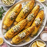 Corn on the Cob with Shallot Thyme Butter