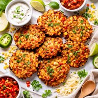 Corn Pepper Jack Fry Cakes