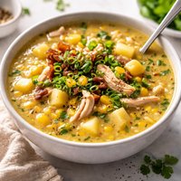 Corn Potato and Chicken Soup