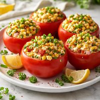 Corn Stuffed Tomatoes