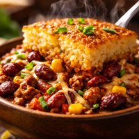 Cornbread Topped Chili