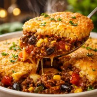 Cornbread Topped Tamale Pie