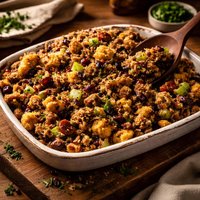 Cornbread Wild Rice and Sausage Stuffing