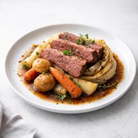 Corned Beef and Cabbage in Guinness
