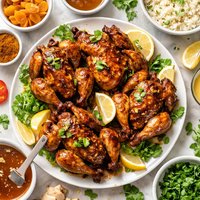 Cornish Game Hens with Curry Apricot Glaze