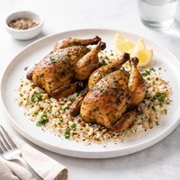 Cornish Hens with Rice Pilaf
