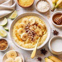 Cornmeal Banana Porridge