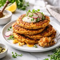 Cornmeal Carrot Skillet Cakes