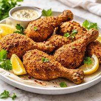 Cornmeal Crusted Chicken Legs
