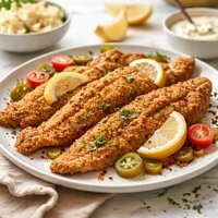 Cornmeal Crusted Trout Catfish