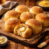 Cornmeal Pan Rolls