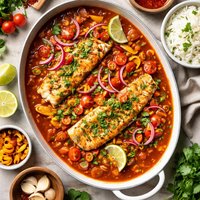 Corvina a La Chorillana Peruvian Fish in Spicy Tomato Sauce