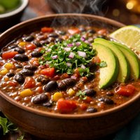 Costa Rican Black Bean Soup