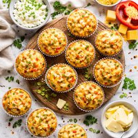 Cottage Cheese and Cheddar Muffins