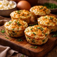 Cottage Cheese and Egg Muffins with Cheddar