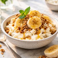 Cottage Cheese Banana Sundae