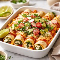 Cottage Cheese Enchiladas Vegetarian