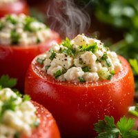Cottage Cheese Stuffed Tomatoes