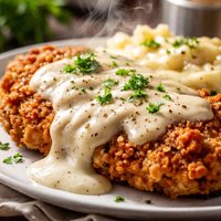 Country Fried Chicken Steak with Cream Gravy
