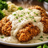 Country Fried Chicken with Gravy Low Carb