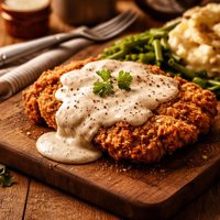 Country Fried Steak and Milk Gravy