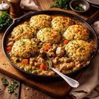 Country Pork and Parsley Cobbler